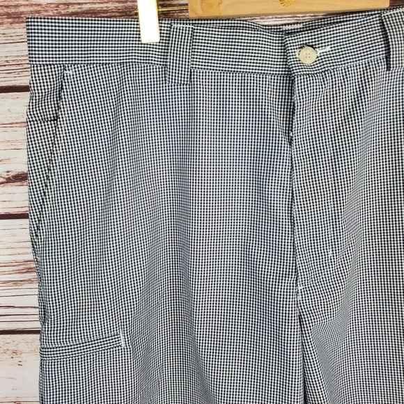 Pro Tour Cool Play Mens 36x10 Black/White Houndstooth Golf Shorts           #121 - Picture 2 of 12